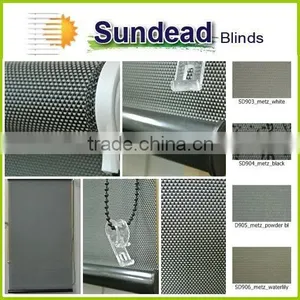 Double-printing Pattern Blackout Shiny Vinyl Fabric Roller Shade Roller Blind thumbnail-4