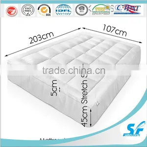 Queens Size Hypoallergenic Quilted Stretch-to-Fit Mattress Pad thumbnail-1