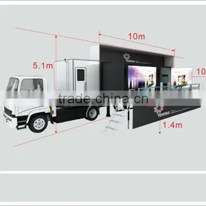 Shanghai YEESO Large Version LED Mobile Stage Truck For Sale, Outdoor Advertising, Road Show, YES-C40 thumbnail-2