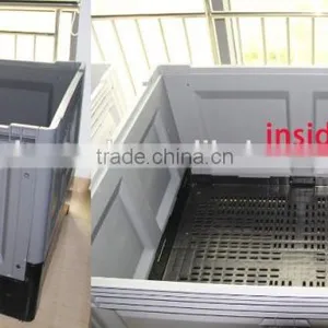 Fruits Vegetables HDPE Plastic Foldable Crate Pallet thumbnail-3