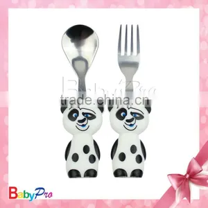 Cheap Goods From China Wholesale Quality Products Unique Design Baby Spoon and Fork Stainless Steel Fork and Spoon thumbnail-2