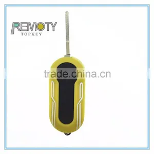 High Quality Car Key Fiat 3 Button Flip Remote Car Flip Blank Key(Purple Color) thumbnail-3