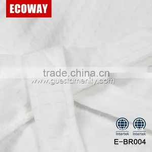 Wholesale Cheap White Breathable Bathroom Bathrobe Hotel Waffle Bathrobes thumbnail-6