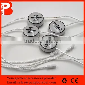 Fashion Design Embossed Color Round Shape Garment Seal Tag thumbnail-3