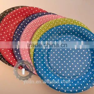 9 Inch Disposable Party Paper Plate thumbnail-1