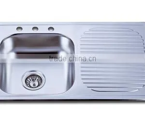 TOP MOUNT SERIES STAINLESS STEEL SINK DOUBLE BOWL KITCHENWARE thumbnail-1