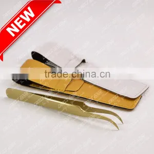 Volume Gold Plated Eyelash Extension Tweezer thumbnail-1