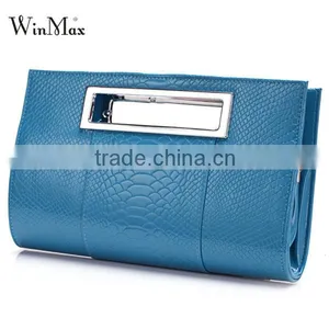 Brand Women Evening Bag Lady Tote Alligator Leather Party Shoulder Bag thumbnail-5