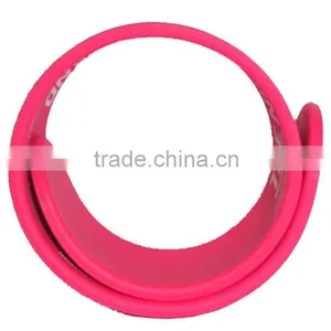 Custom Fashion Silicone Blank Slap Bracelet Manufacture thumbnail-1