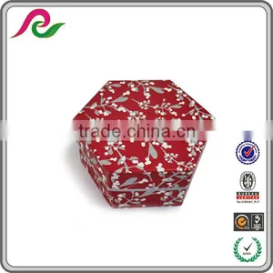 Hexagonal Prism 2 Drawers Storage Cardboard Box thumbnail-1