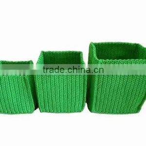 Woven Polypropylene Yarn Crochet Storage Basket Made in Vietnam thumbnail-1