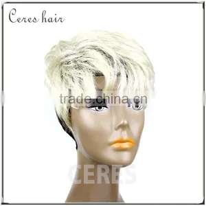 Japanese Fiber Blond 613 Synthetic Wig Full Lace Wig Top Quality Fashion Style Italian Wave thumbnail-3