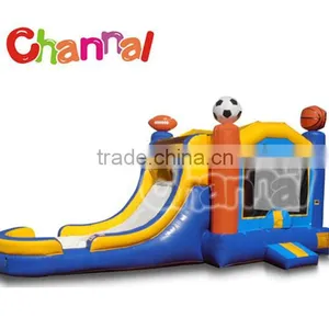 1000D Vinyl 0.55mm PVC Inflatable Sports Bouncy Castle thumbnail-1