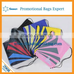 Strong Drawstring Backpack Bag Shopping Drawstring Sport Bags thumbnail-1