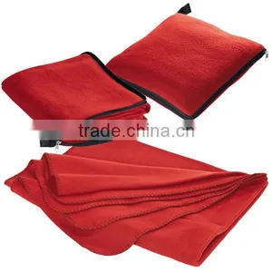 Customize Logo Zip up Polar Fleece Throw Blanket Easy to Carry thumbnail-2