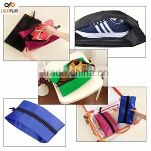 Luckiplus Portable Waterproof Nylon Travel Shoe Bags Navy thumbnail-3