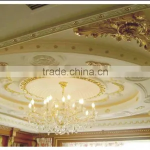 High Density Quality Factory Price pu Polyurethane Lamp Holder/pu Foam Ceiling Moulding/medallion thumbnail-3