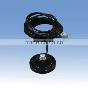 Strong Magnetic Base Mount,with Steel Housing and Strong Magnet for Vehicle Two-way Radio Communication, With RG58U thumbnail-1