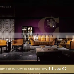 JS01 Three Seater Sofa Full Grain Aniline Leather Sofa JL&C Luxury Home Furniture New Sofa Designs thumbnail-3