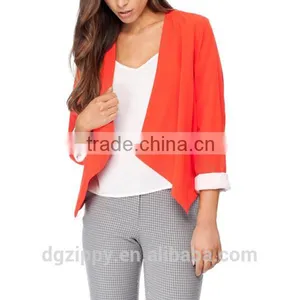 Wholesale New Style Waterfall Long Sleeve Coat for Women Jacket in New Model thumbnail-2