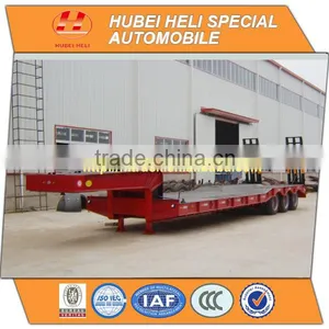 3 Axles 60 Tons Low Bed Semi Trailer thumbnail-1