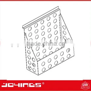 Double Sided Slatwall Display Promotion Magazine, Brochure Display Rack, Aluminum Extrusion Back Panel thumbnail-4