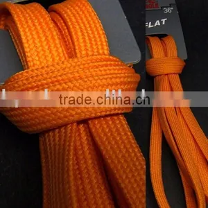 Orange Flat Shoe Laces thumbnail-1