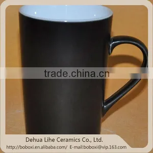 Stoneware Ceramic Type White and Black Porcelain Mug thumbnail-2