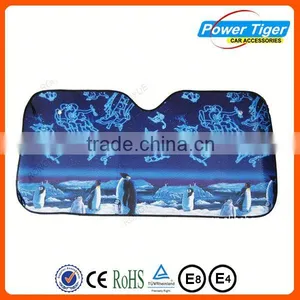 Promotion Double Circles Tyvek Folding Car Sunshades for Front Window thumbnail-1