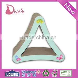 Diva's Pet Toy Corrugated Paper Bed / Cardboard Cat Scratching Lounge Cat Scratcher thumbnail-3