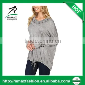 Ramax Custom Women Loose Fit Long Sleeve Sweatshirt Tops With Thumb Hole thumbnail-2