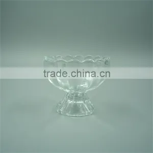 140ml Clear Wave-Edged Rim Glass Potpourri Jars/ Candy Jars/ Snack Storage Jars for Wholesale thumbnail-1