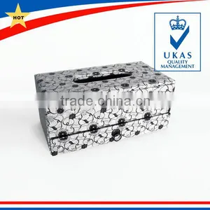 Luxury Leather Tissue Box With Drawer thumbnail-4