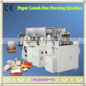 CE Standard Small Paper Box Making Machines,disposable Food Container Making Machine thumbnail-1