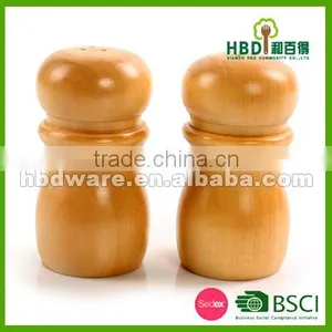 2016 High Quality 2 Pcs Wooden Salt and Pepper Shakers thumbnail-3