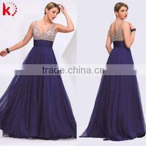 2014 Latest Design Sexy Shoulder v- Neck Prom Dress thumbnail-2