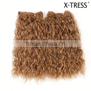27 Strawberry Blond Modern Style Excellent Quality Long Curl High Tempreture Flame Retardant Synthetic Hair Extension Weaves thumbnail-1