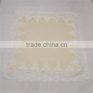 Factory New Design Cashmere Blanket With White Lace thumbnail-3