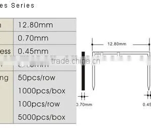24 24/8 Series Galvanized Office Staples Pins 1000pcs thumbnail-1