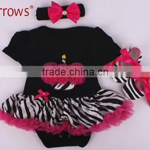 Cheap Baby Girl Boutique Clothes Short Sleeve Lace Infants Romper Layette thumbnail-2