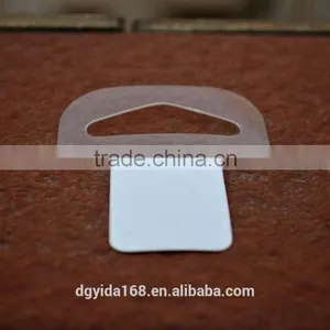 Supermarket Self Adhesive Packing Plastic Delta Hole Hang Tab For Hanging Boxes thumbnail-1