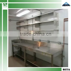 Easy Clean Stainless Steel Dental Laboratory Workbench With Reagent Shelf thumbnail-2
