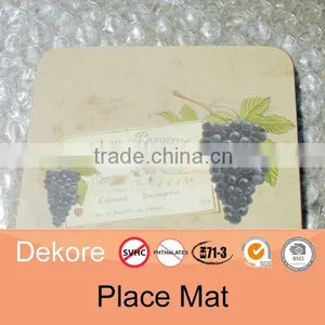 Placemat Bamboo Placemat Gold Round Placemats thumbnail-1