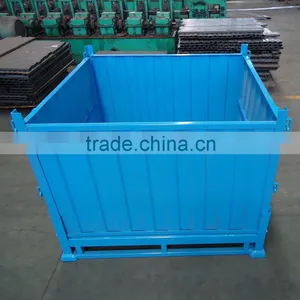 China Used Stackable Foldable Steel Metal Stillages for Sale thumbnail-1