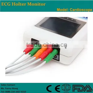 CE Approved 3 Channel 24-hour LCD ECG Holter Recorder System With Free Software-Cardioscope thumbnail-3