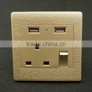 Electric Wall Switch and Socket Outlet Usb Plug Wall Socket thumbnail-1