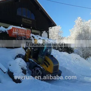 Qingdao Everun 2 Ton Wheel Loader Er20 With Snow Blade With CE thumbnail-4
