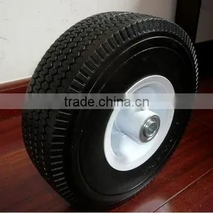 10 Inch 4.10/3.50-4 pu Foam Pneumatic Rubber Wheel Tire thumbnail-1
