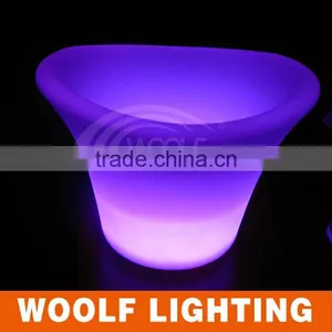 Bar Used Wine Cooler LED Color Changing Glowing Ice Bucket thumbnail-4