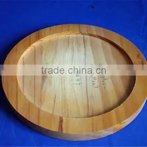 Round Cheap Custom Printed Wooden Dinner Plates thumbnail-1